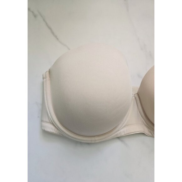 Wacoal Red Carpet Strapless Underwire Full Coverage 854119 Lined Beige Bra 40DD - Picture 4 of 10